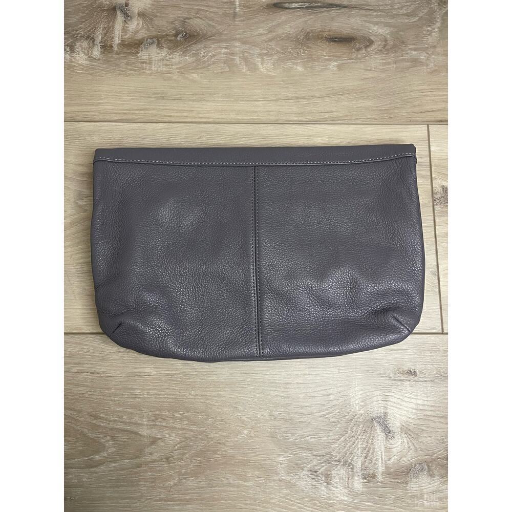 Talbots gray fold over clutch - Picture 6 of 12